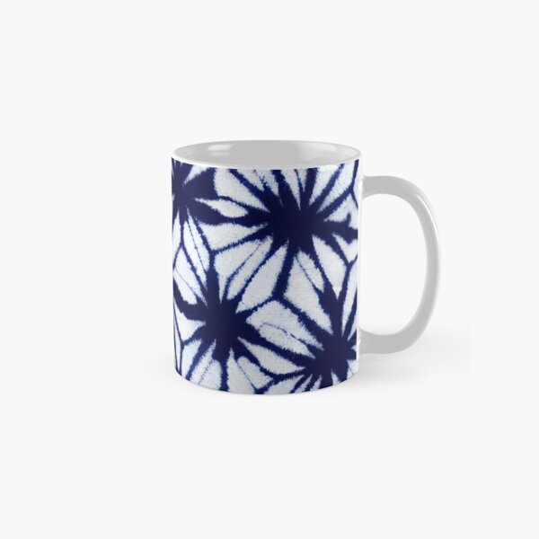 Aperçu de l'œuvre Shibori Géométrique Abstrait Bleu Motif Japonais créée et vendue par trajeado14.