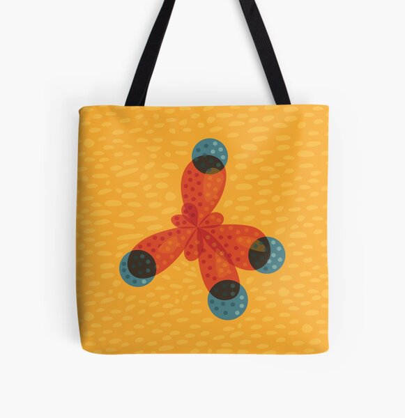 Just An Orange Methane Molecule Organic Chemistry All Over Print Tote Bag