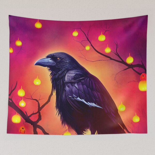 Item preview, Crow halloween pumpkin designed and sold by ComicsFactory.