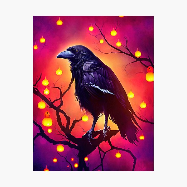 Item preview, Crow halloween pumpkin designed and sold by ComicsFactory.