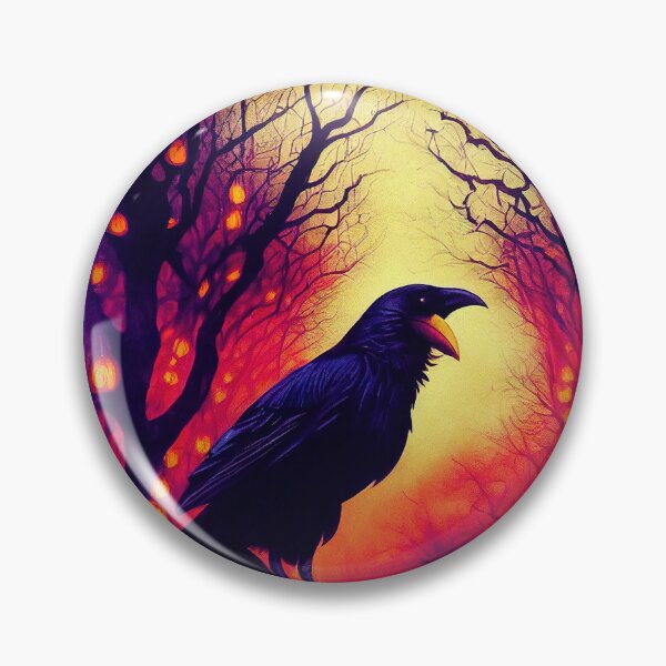 Item preview, Crow halloween pumpkin designed and sold by ComicsFactory.