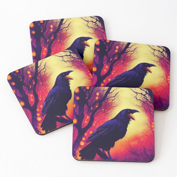 Item preview, Crow halloween pumpkin designed and sold by ComicsFactory.