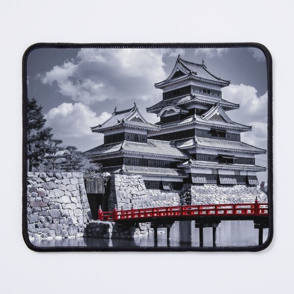 Item preview, Beautiful Samurai Matsumoto Black Castle Japan Art Print - Night Color designed and sold by XIX361ART.
