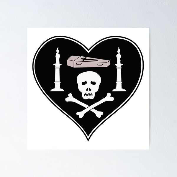 Item preview, Knight of Death - Airplane Insignia - Personal emblem Charles Nungesser - Clean Style designed and sold by pzd501.