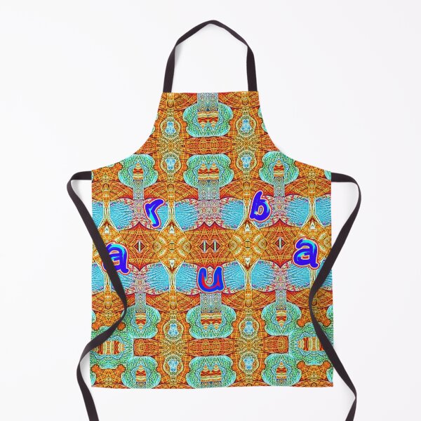 Item preview, UNFORGETTABLE SOUVENIRS OF THE ARUBA CARNIVAL - ARUBA GEOMETRIC ABSTRACT SHELL PAINTING - ARUBA PARADISE ISLAND - ARUBA ONE HAPPY ISLAND. designed and sold by Ralek.
