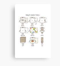 Toilet paper types Metal Print
