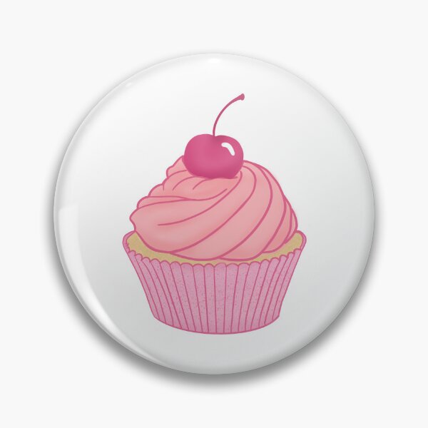 Item preview, Fancy pink pastel cupcake with cherry on top pattern designed and sold by Lindsay Marie Patterns.