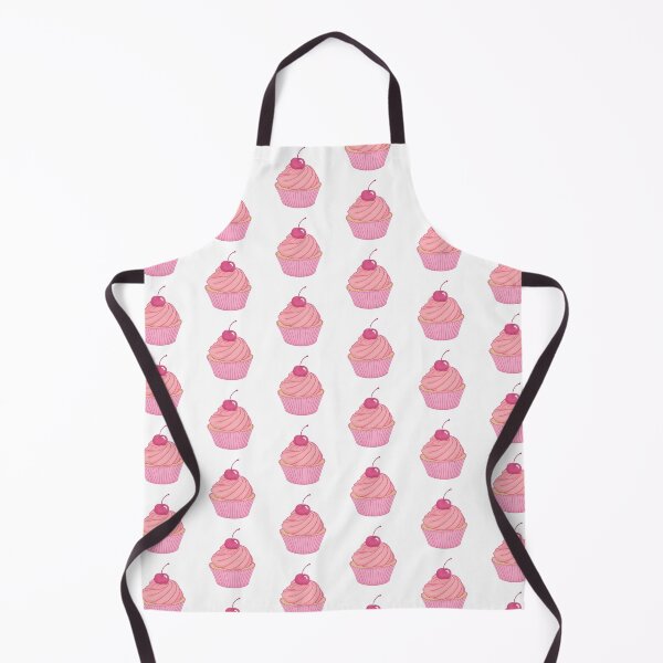 Item preview, Fancy pink pastel cupcake with cherry on top pattern designed and sold by Lindsay Marie Patterns.