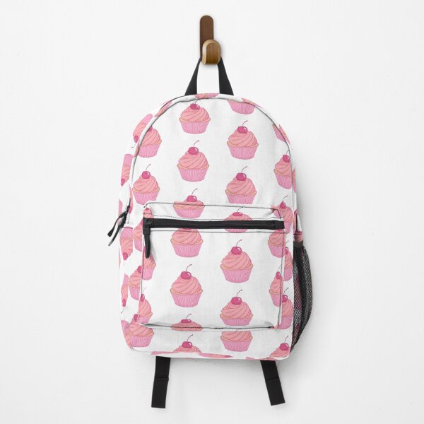 Item preview, Fancy pink pastel cupcake with cherry on top pattern designed and sold by Lindsay Marie Patterns.