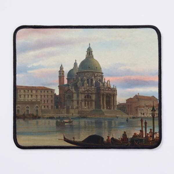Item preview, Venice, a View of Santa Maria della Salute | Felice Auguste Rezia | 1878 Cityscape Art designed and sold by CJET.