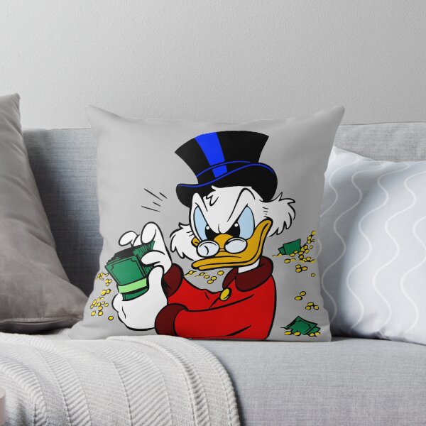 Scrooge McDuck Throw Pillow