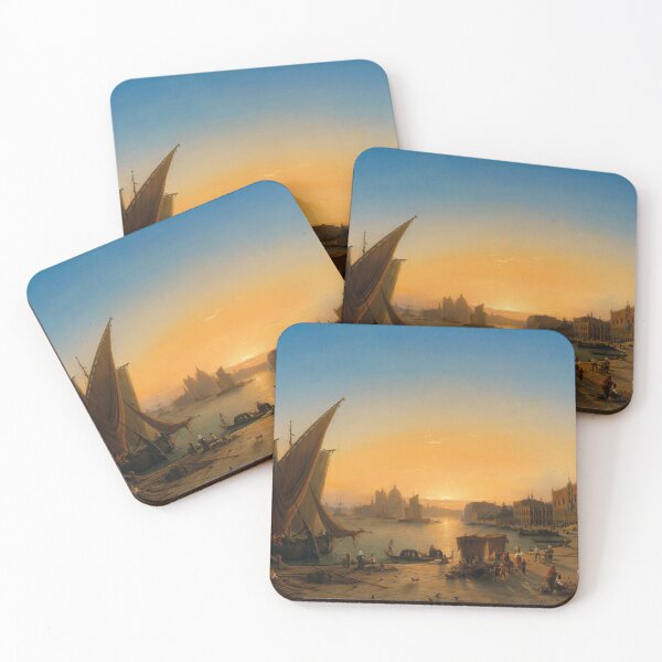 Item preview, Venice, a View of the Bacino di San Marco | Ludwig Mecklenburg | 1849 Cityscape Art designed and sold by CJET.