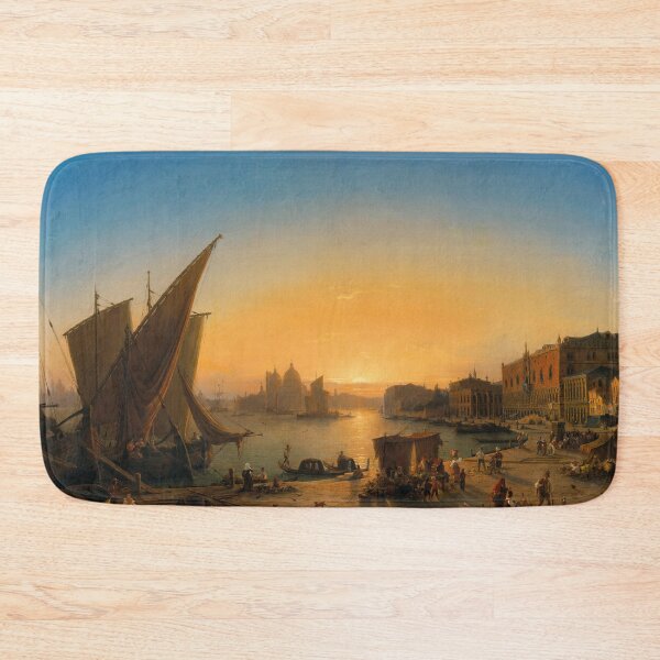 Item preview, Venice, a View of the Bacino di San Marco | Ludwig Mecklenburg | 1849 Cityscape Art designed and sold by CJET.
