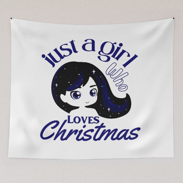 Item preview, Just a Girl Who Loves Christmas designed and sold by PRETTY-PEARLS.