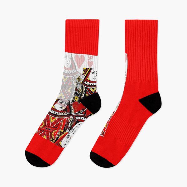 Item preview, RED CASINO QUEENS OF HEARTS RED PATTERNS ART designed and sold by sharlesart.