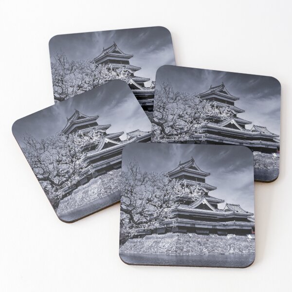 Item preview, Amazing High-Quality Japanese Black Matsumoto Castle Art - Nigth Color designed and sold by XIX361ART.