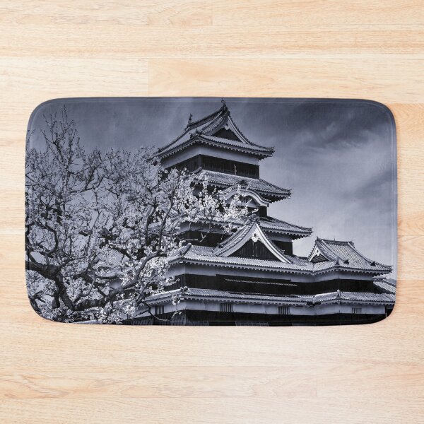 Item preview, Amazing High-Quality Japanese Black Matsumoto Castle Art - Nigth Color designed and sold by XIX361ART.