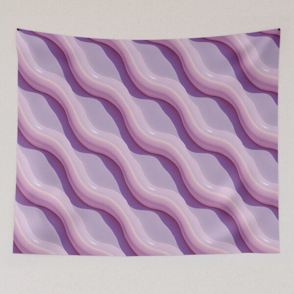 Item preview, pink plastic waves designed and sold by Mike Kiev art.