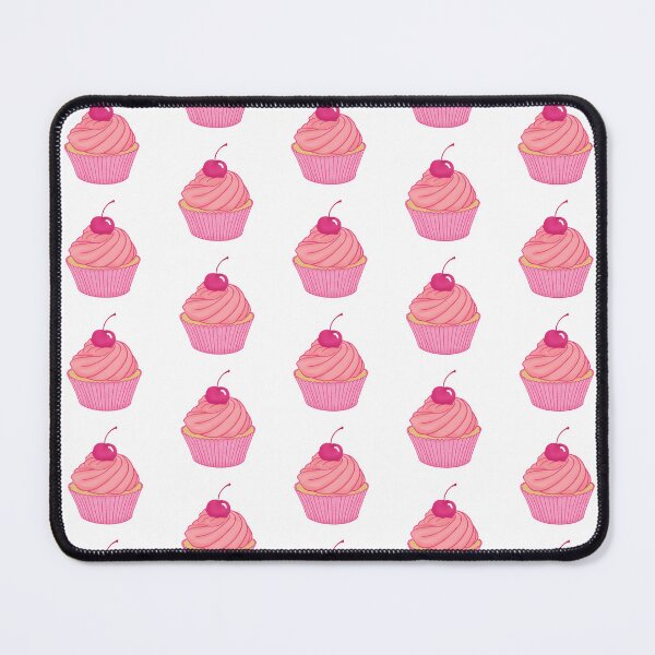 Item preview, Pink cupcake with cherry on top pattern designed and sold by Lindsay Marie Patterns.