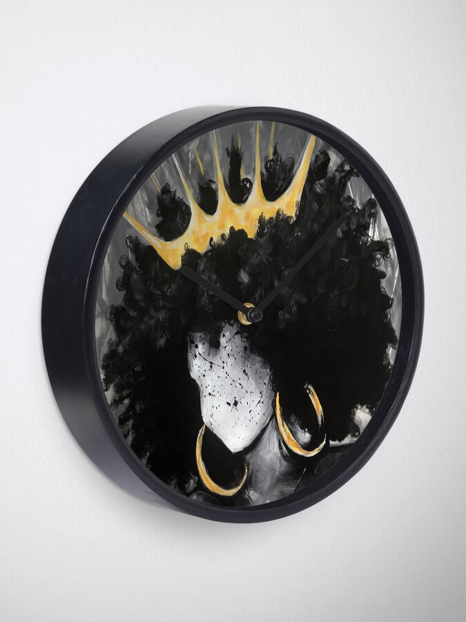 Alternate view of Naturally Queen III Clock