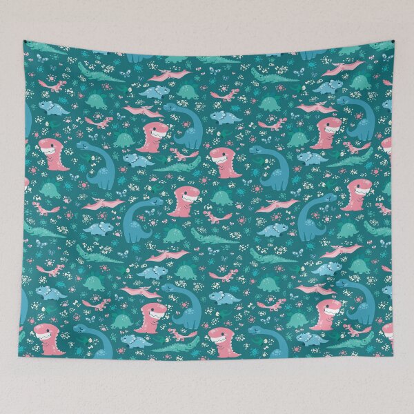 Item preview, Dino Cutie Pattern in Green designed and sold by Paigekotalik.