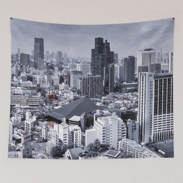 Item preview, Urban Building Reiyūkai Roppongi Tokyo Japan Art Print - Night Color designed and sold by XIX361ART.