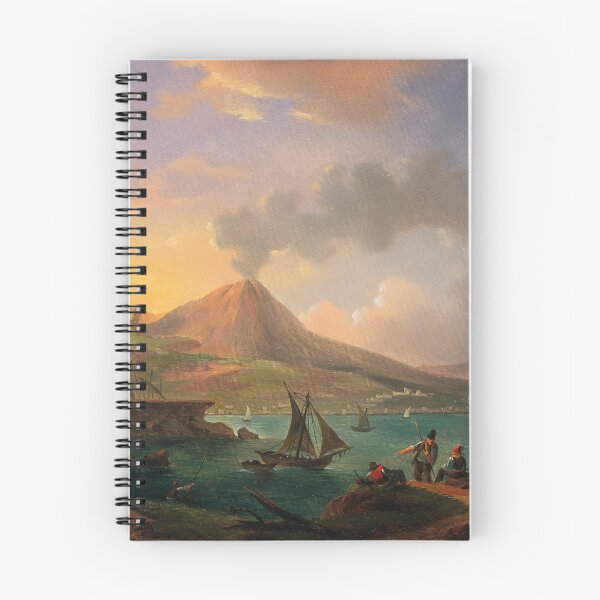 Item preview, View of the Gulf of Naples with Mount Vesuvius | Michael Wutky | 18th Century Landscape Art designed and sold by CJET.