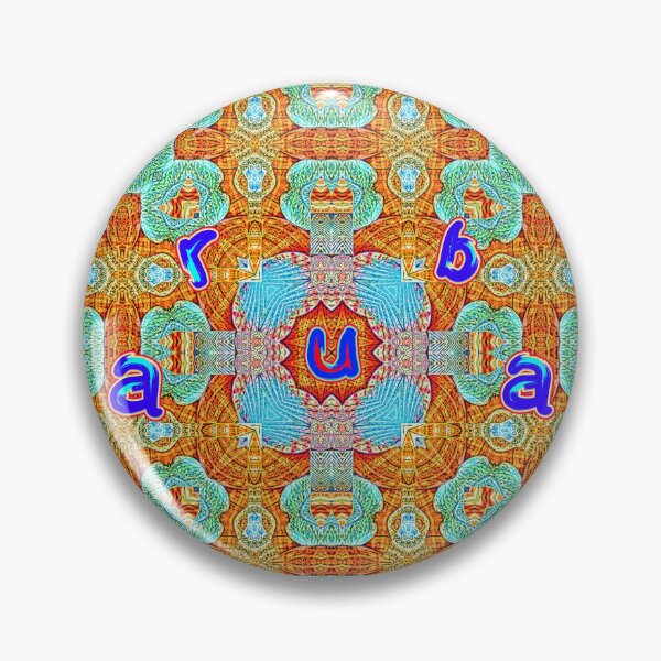 Item preview, UNFORGETTABLE SOUVENIRS OF THE ARUBA CARNIVAL - ARUBA GEOMETRIC ABSTRACT SHELL PAINTING - ARUBA PARADISE ISLAND - ARUBA ONE HAPPY ISLAND. designed and sold by Ralek.