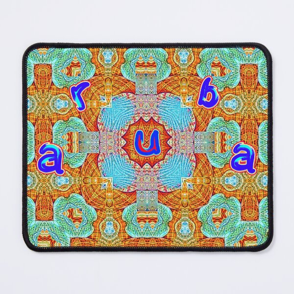 Item preview, UNFORGETTABLE SOUVENIRS OF THE ARUBA CARNIVAL - ARUBA GEOMETRIC ABSTRACT SHELL PAINTING - ARUBA PARADISE ISLAND - ARUBA ONE HAPPY ISLAND. designed and sold by Ralek.