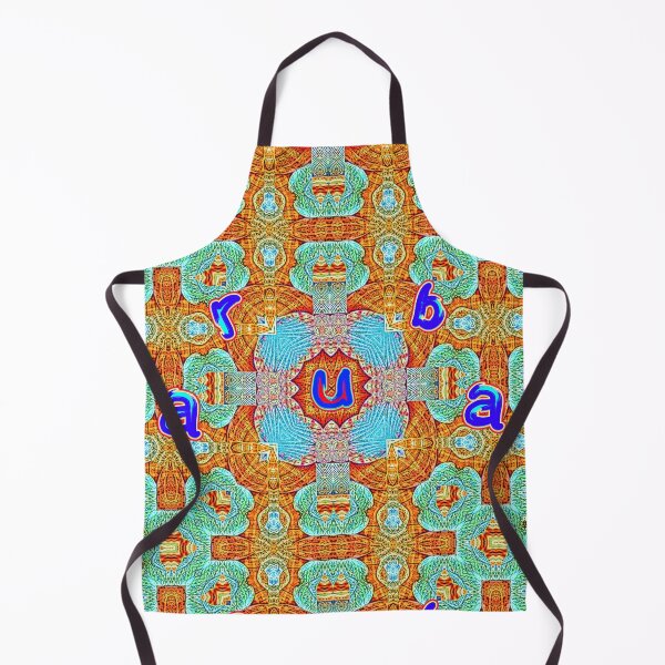 Item preview, UNFORGETTABLE SOUVENIRS OF THE ARUBA CARNIVAL - ARUBA GEOMETRIC ABSTRACT SHELL PAINTING - ARUBA PARADISE ISLAND - ARUBA ONE HAPPY ISLAND. designed and sold by Ralek.