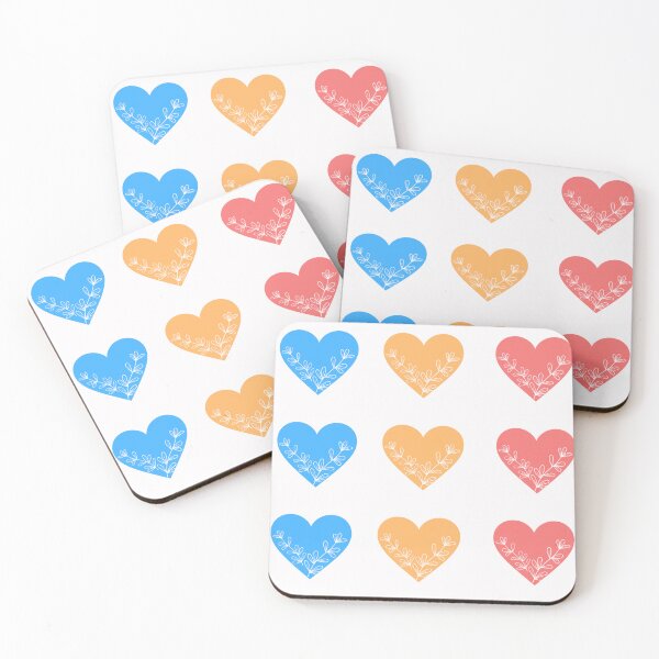 Item preview, Pack of colourful hearts designed and sold by Stickernpattern.