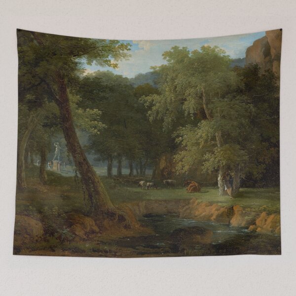 Item preview, Woodland Scene with Nymphs and a Herm | Jean-Victor Bertin | 1810 Landscape Art designed and sold by CJET.