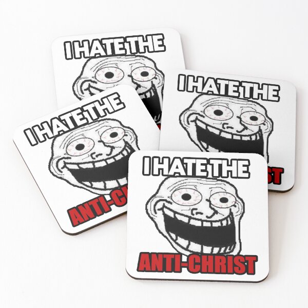 Item preview, I HATE THE ANTI-CHRIST MEME designed and sold by TrenderDesigns.