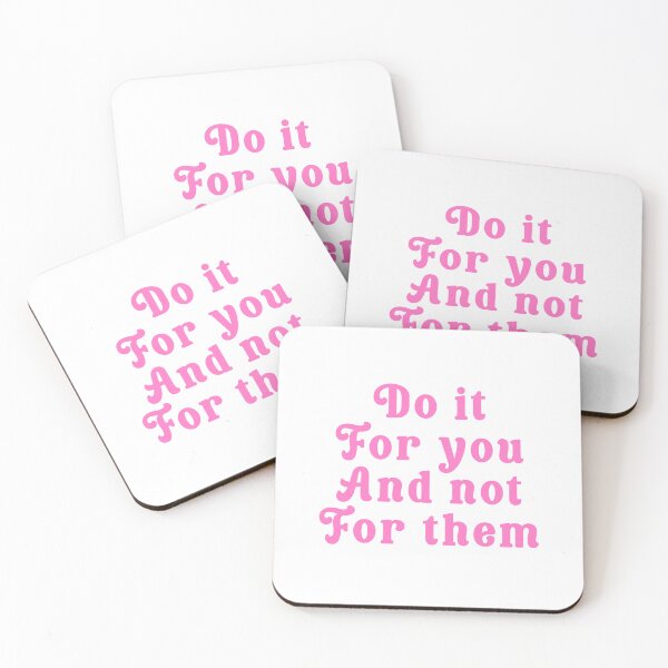 Item preview, Do it for you and not for them typography pink designed and sold by Stickernpattern.