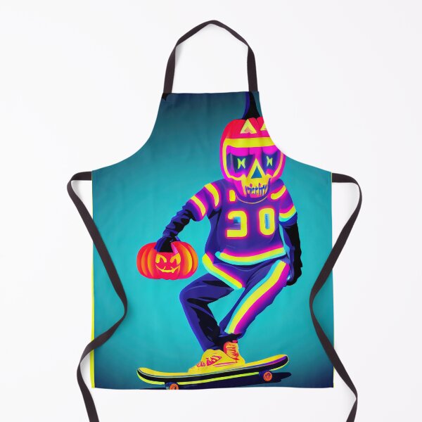 Item preview, Pumpkin head skull playing basketball and skateboarding designed and sold by ComicsFactory.