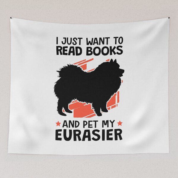 Item preview, Reading books and petting Eurasiers designed and sold by madgrfx.