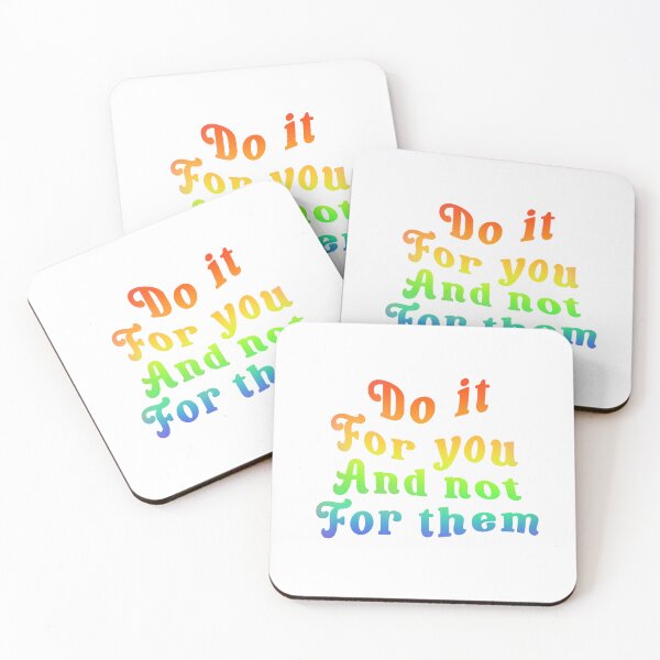 Item preview, Do it for you and not for them typography colourful  designed and sold by Stickernpattern.