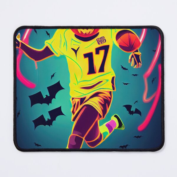 Item preview, Fun pumpkin playing basketball with bats designed and sold by ComicsFactory.