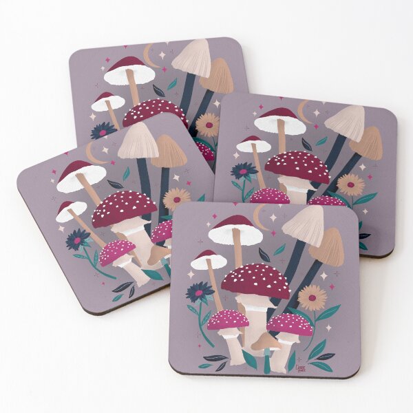 Item preview, Autumnal Leaves & Mushrooms designed and sold by illustrations by debs.