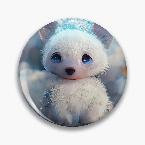 Item preview, Arctic Baby Snow Fox. Adorable Baby Snow queen fox designed and sold by Pet Shelter.
