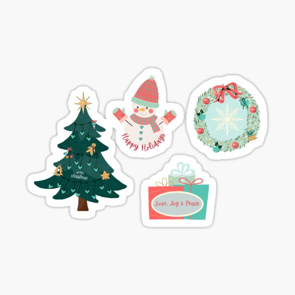 Cute Christmas Sticker for Sale by ifiddlediddle