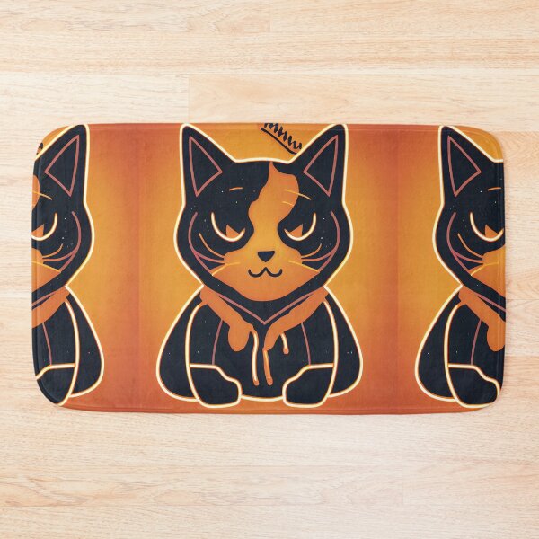 Item preview, cat halloween orange baseboll designed and sold by ComicsFactory.
