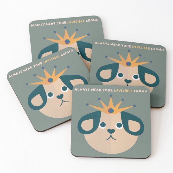 Item preview, Always Wear Your Invisible Crown <3 - Green Background designed and sold by Latoblooms.
