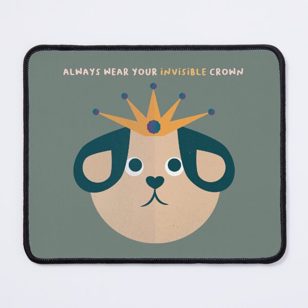 Item preview, Always Wear Your Invisible Crown <3 - Green Background designed and sold by Latoblooms.