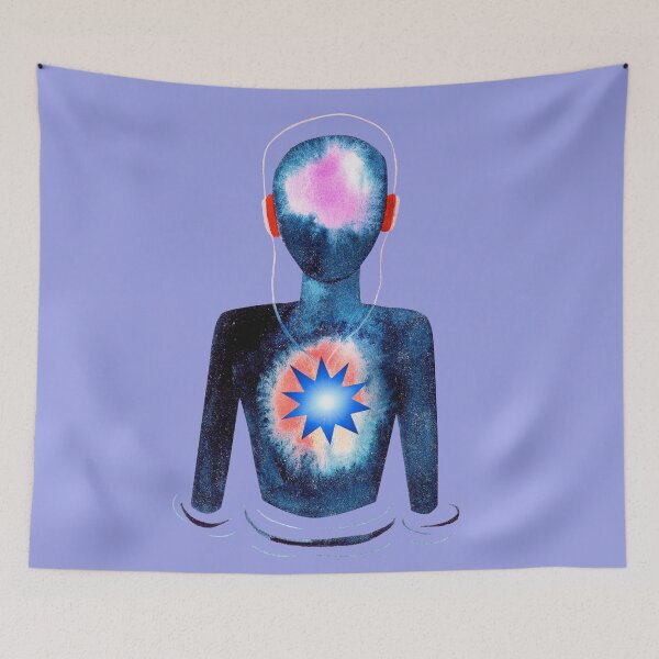 Item preview, Blue Star Meditation designed and sold by RealmsBeyond.