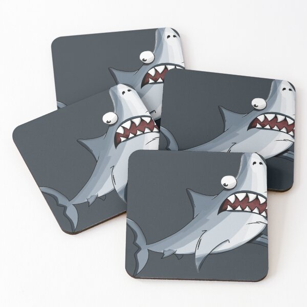 Item preview, Baby blue evil shark designed and sold by QUALITY-ZONE.