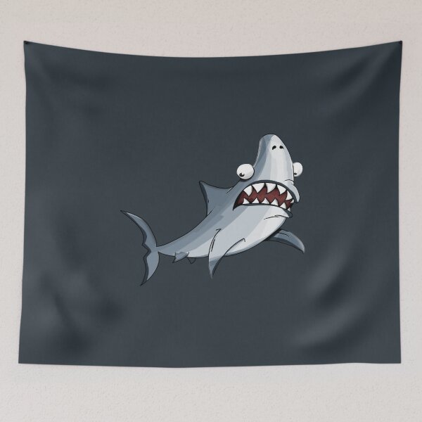 Item preview, Baby blue evil shark designed and sold by QUALITY-ZONE.