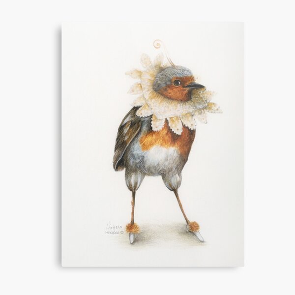 Jacobean Robin Metal Print