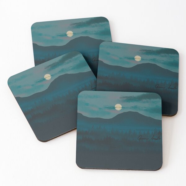 Item preview, Moon Over Mountain designed and sold by designs-by-ann.
