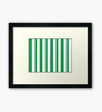 Dapper Dans - Green Framed Print